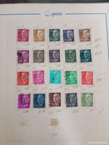 Selos: 20 sellos España 1954-57 franco usados